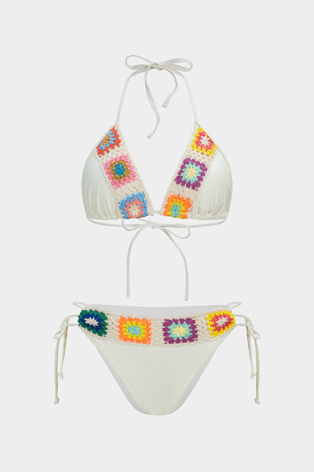 Pharıssa Gökkuşağı Örgü Bikini Takımı