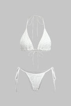 Pharıssa Beyaz Bikini & File Elbise Takımı