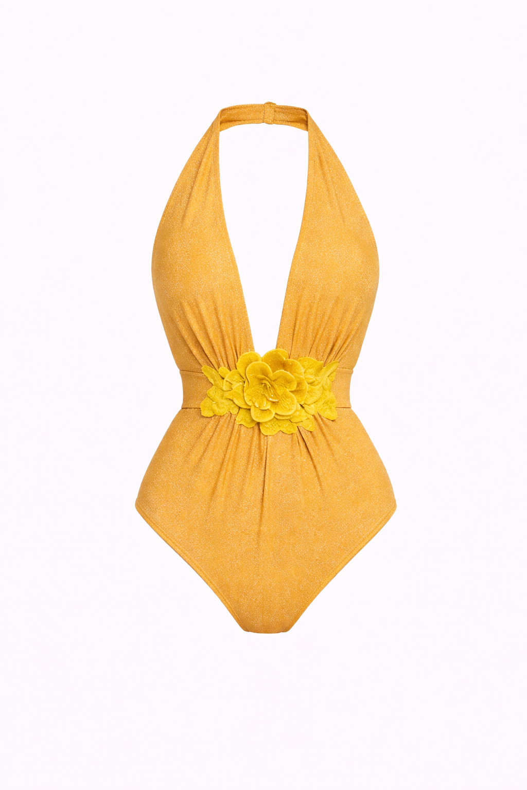 Pharıssa Golden Bloom Swimsuit & Pareo Set