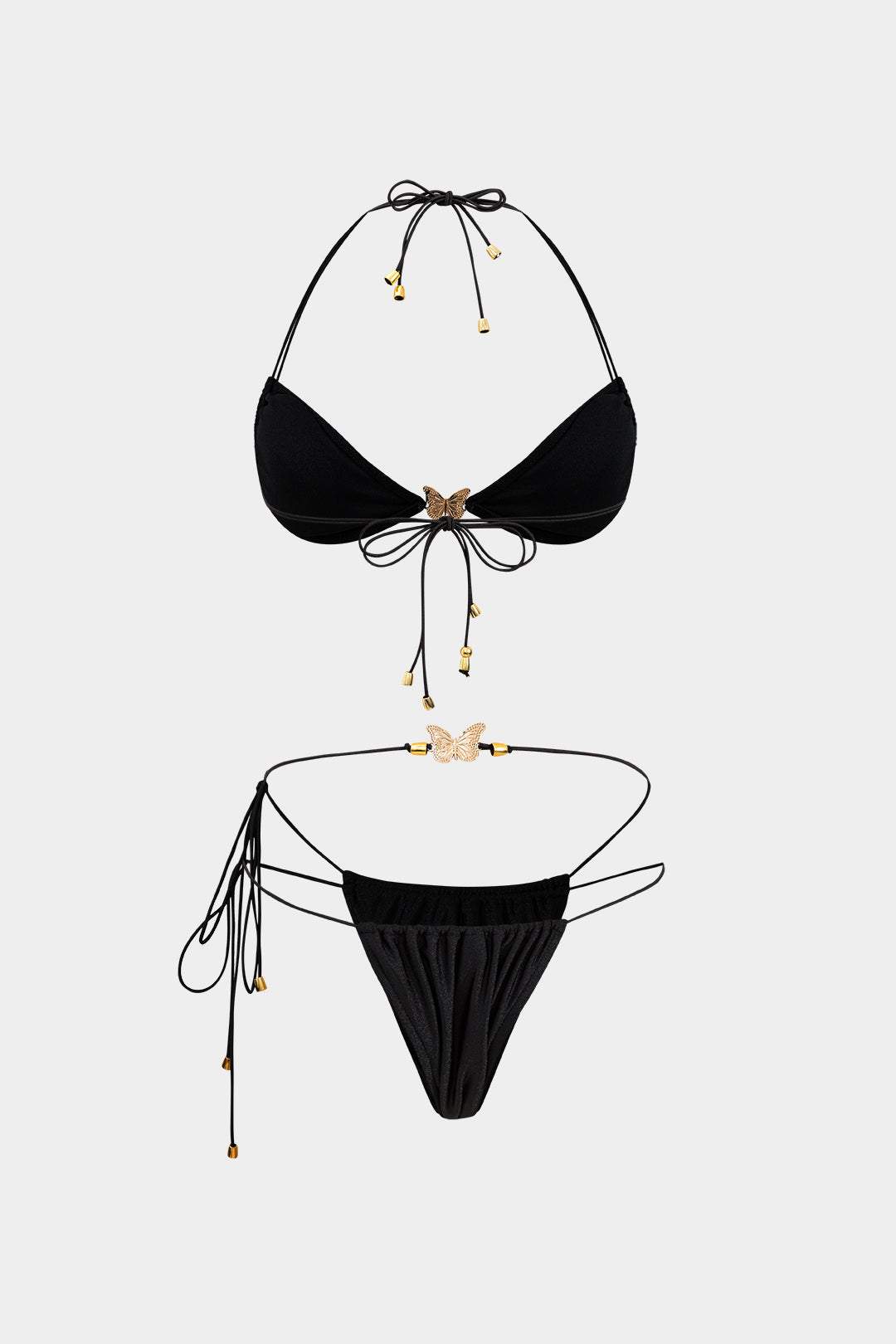 Pharıssa Golden Butterfly Bikini Set