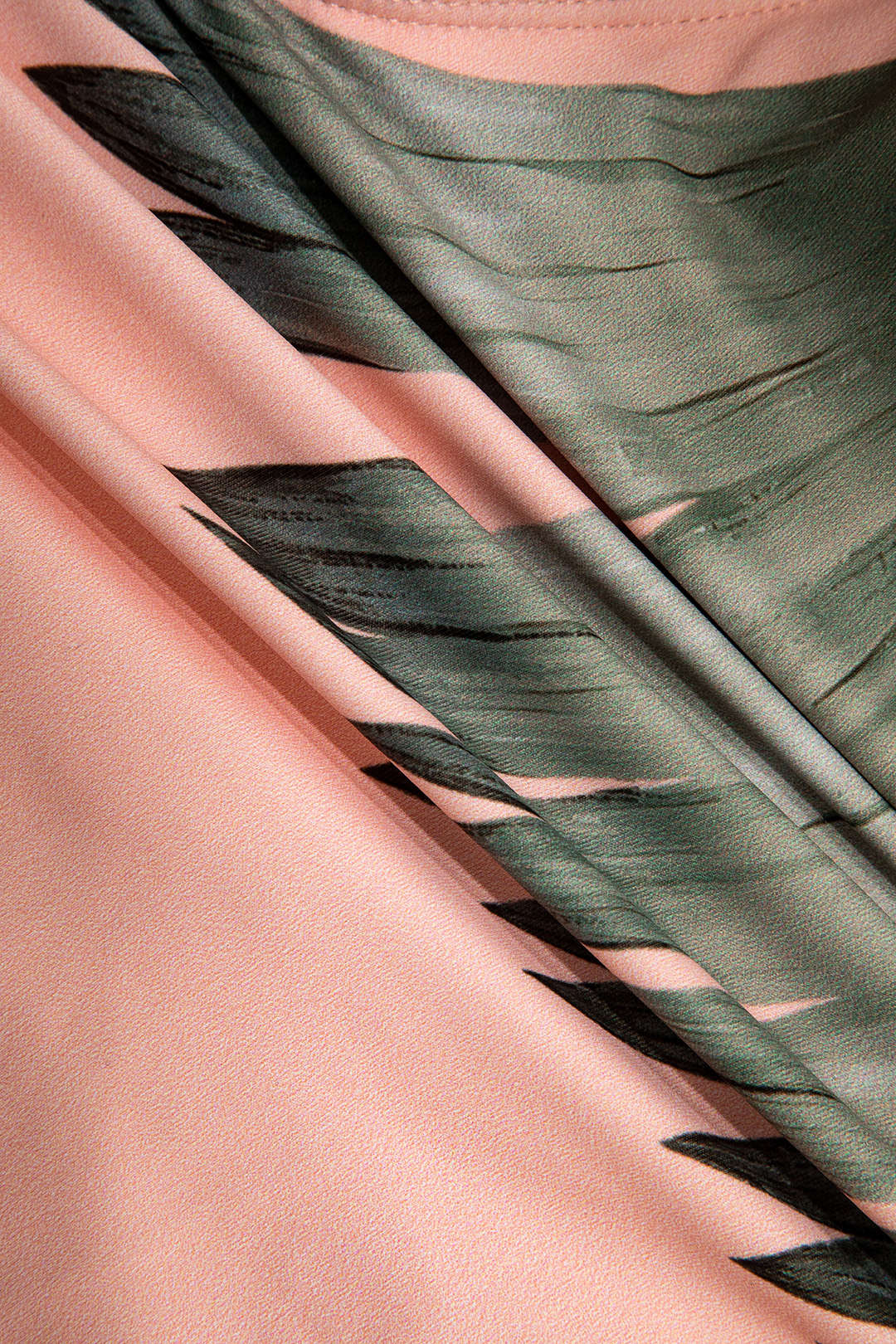 Pharıssa Blush Palm Twist Swimsuit & Pareo Set