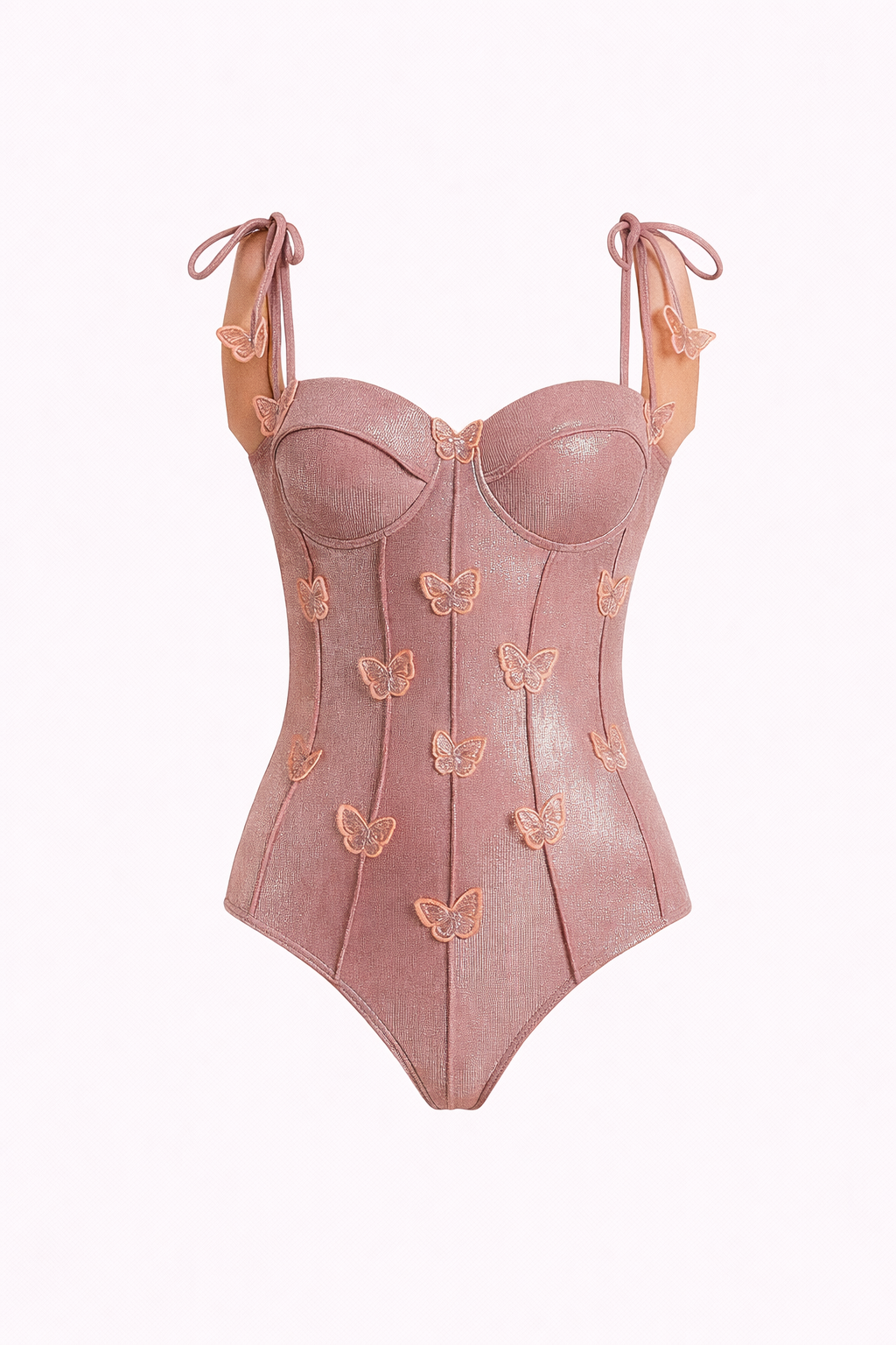 Pharıssa Rose Butterfly Corset Swimsuit