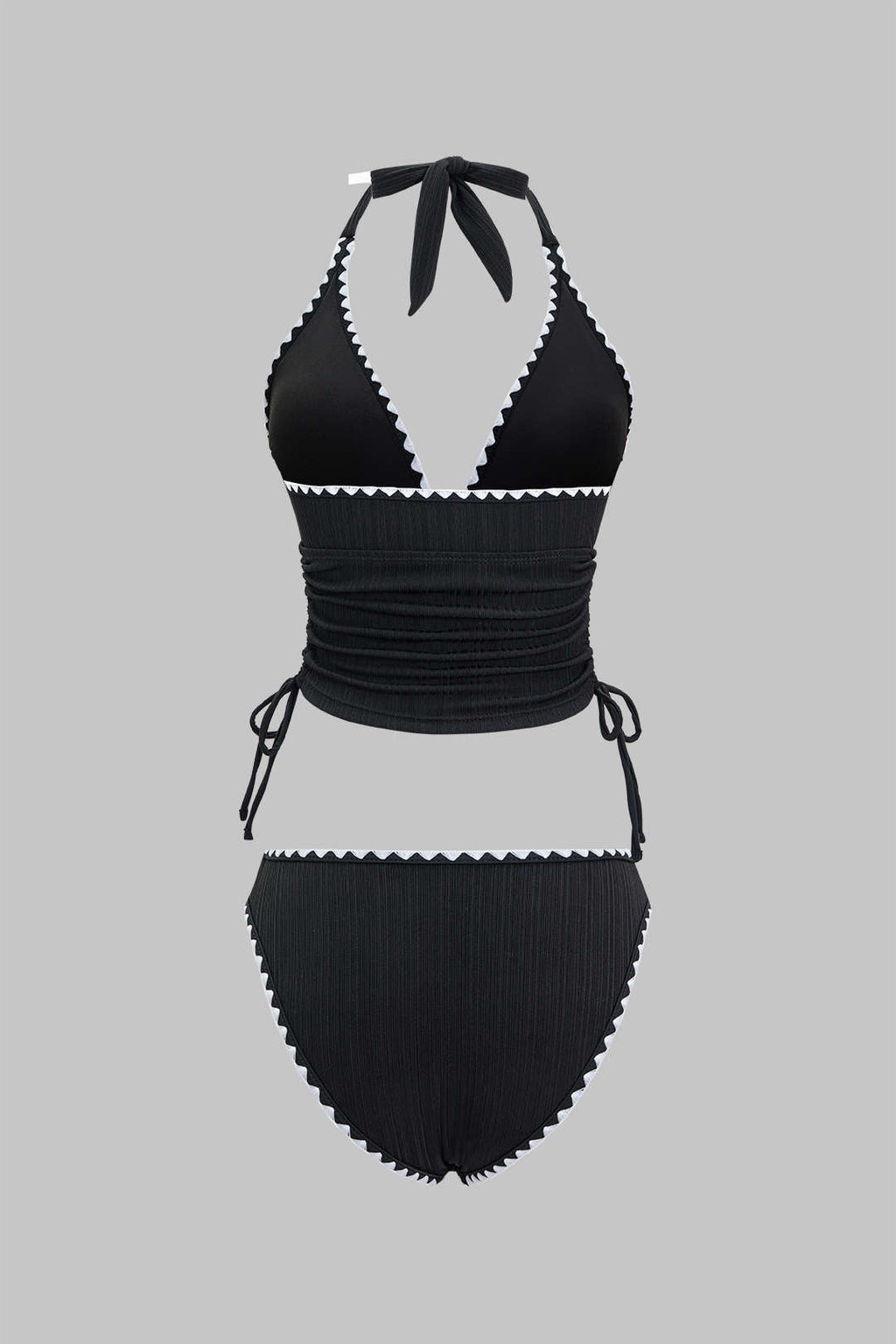 Pharıssa Kontrast Biyeli V Yaka Bikini Takımı