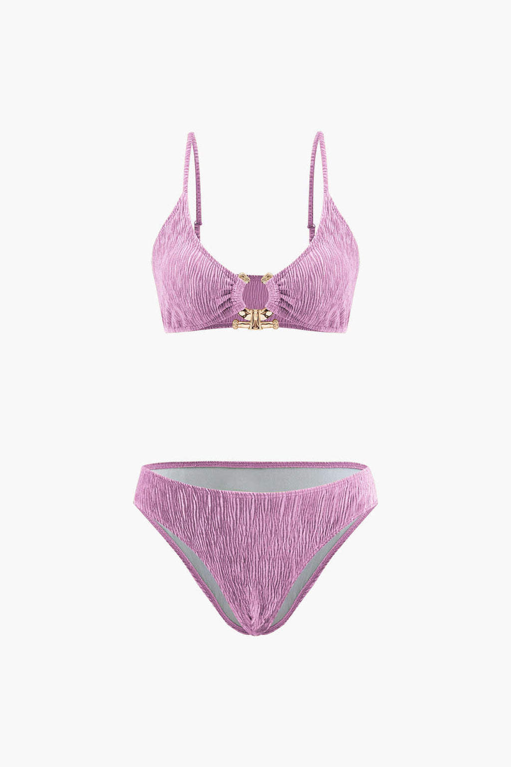 Pharıssa Yeşil Dokulu Bikini & Pareo Takımı