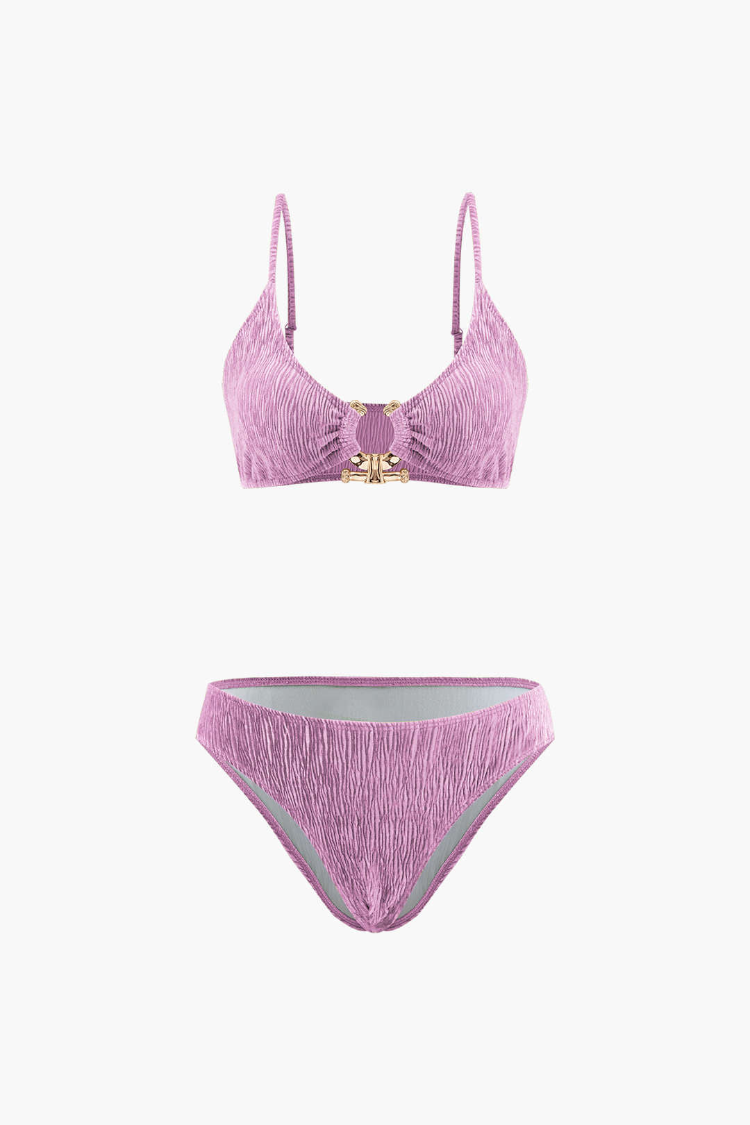 Pharıssa Yeşil Dokulu Bikini & Pareo Takımı