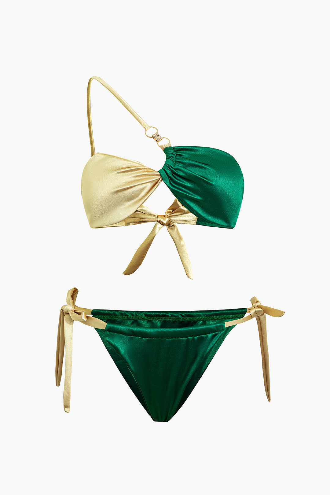 Pharıssa Gold Zümrüt Asimetrik Bikini