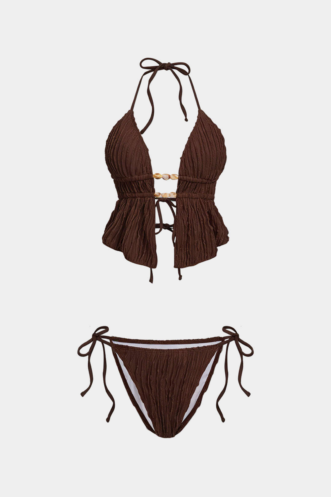Pharıssa Halter Yaka Bağlamalı Bikini Seti