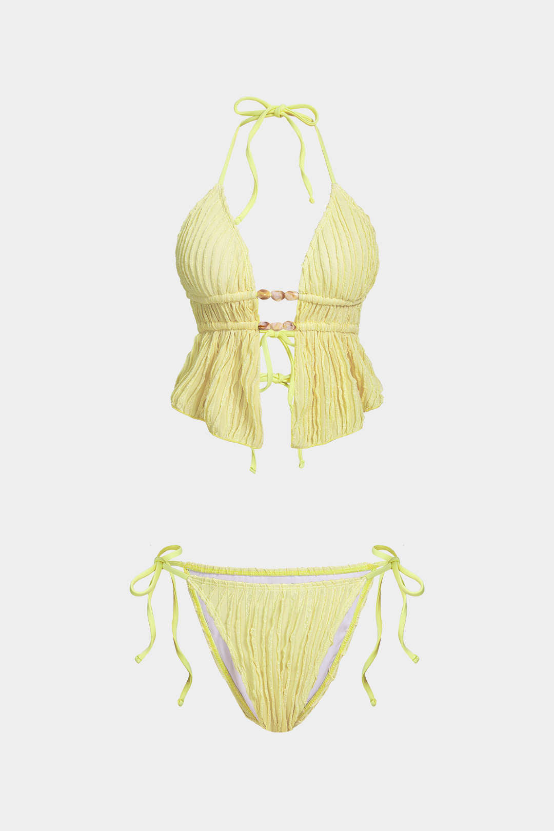 Pharıssa Halter Yaka Bağlamalı Bikini Seti