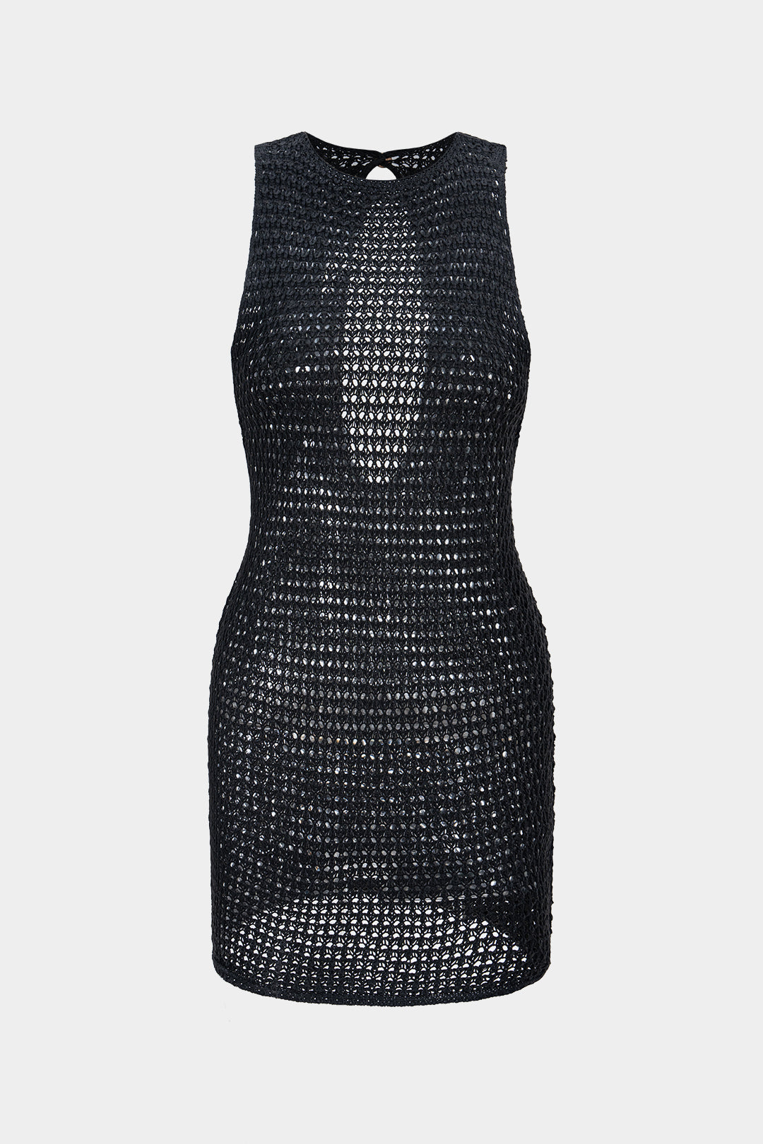 Pharıssa Noir Riviera Mesh Dress