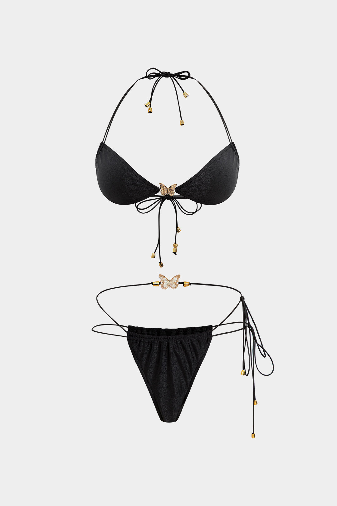 Pharıssa Golden Butterfly Bikini Set