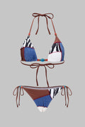 Pharıssa Patchwork Halter Bikini Takımı