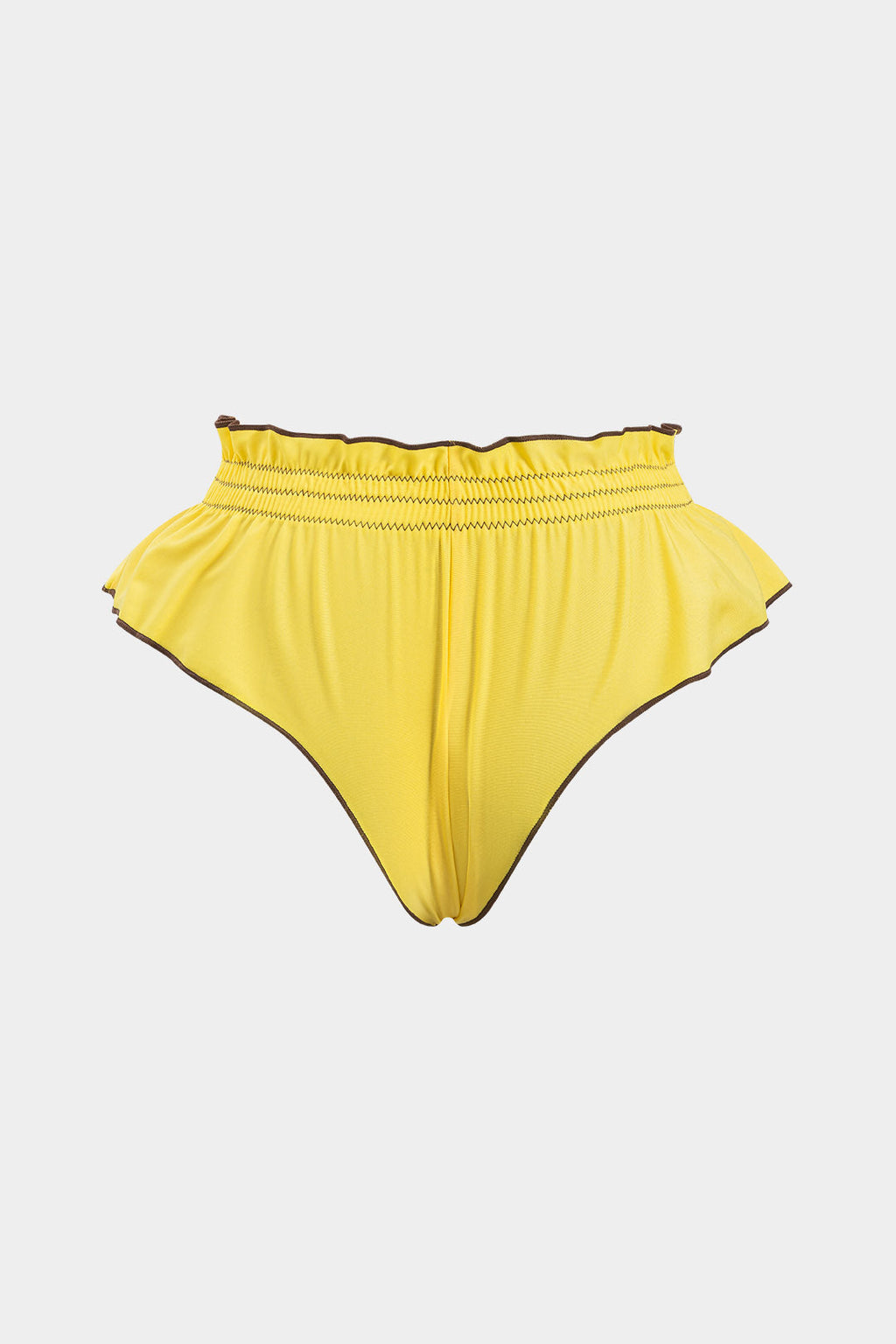 Pharıssa Sarı Fırfırlı Bikini Takımı