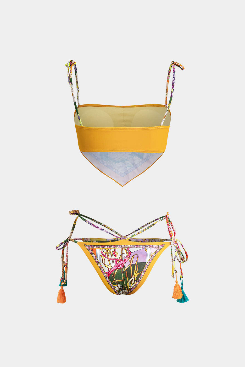 Pharıssa Tropikal Eşarp Bikini Takımı