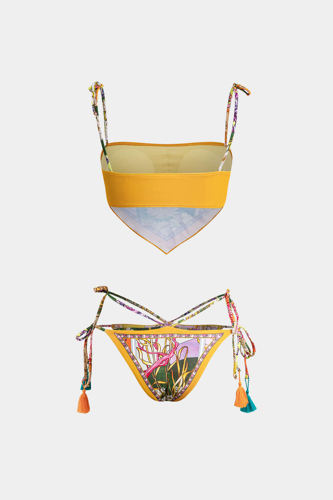 Pharıssa Tropikal Eşarp Bikini Takımı