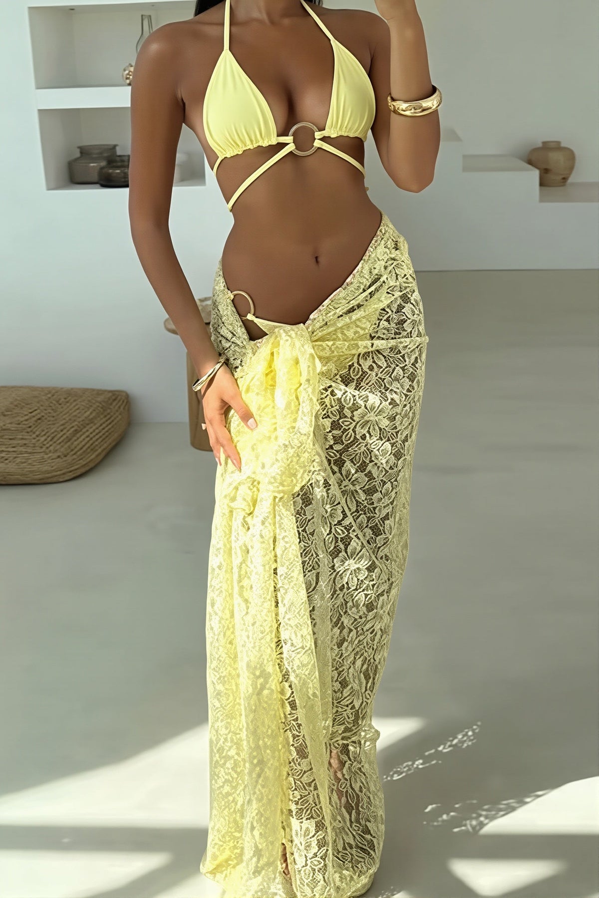 Pharıssa Bikini & Dantel Örtü Takımı