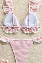Pharıssa Dantelli Fırfırlı Bikini Takımı