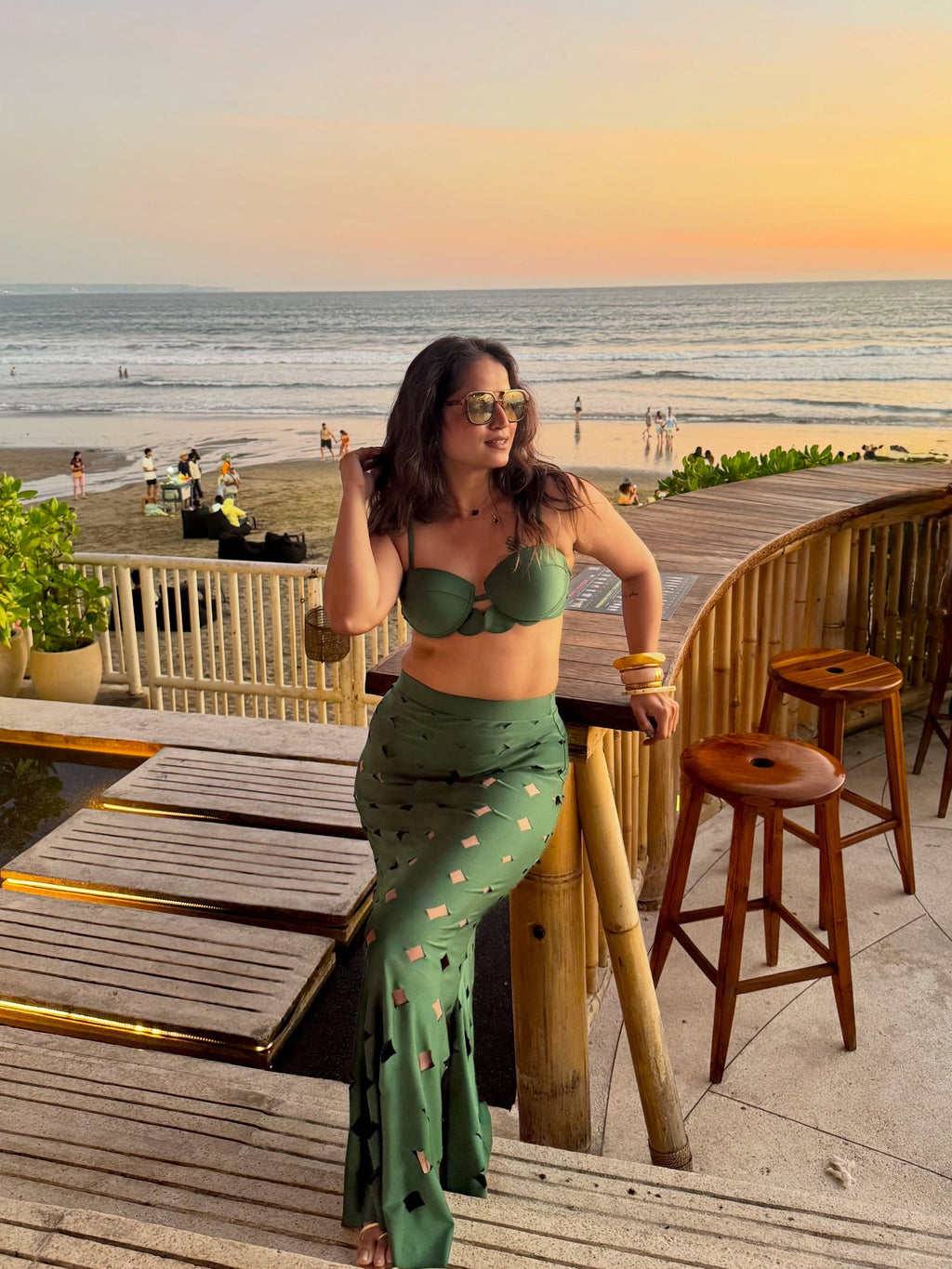 Pharıssa Romeo Bikini Top & Skirt Set