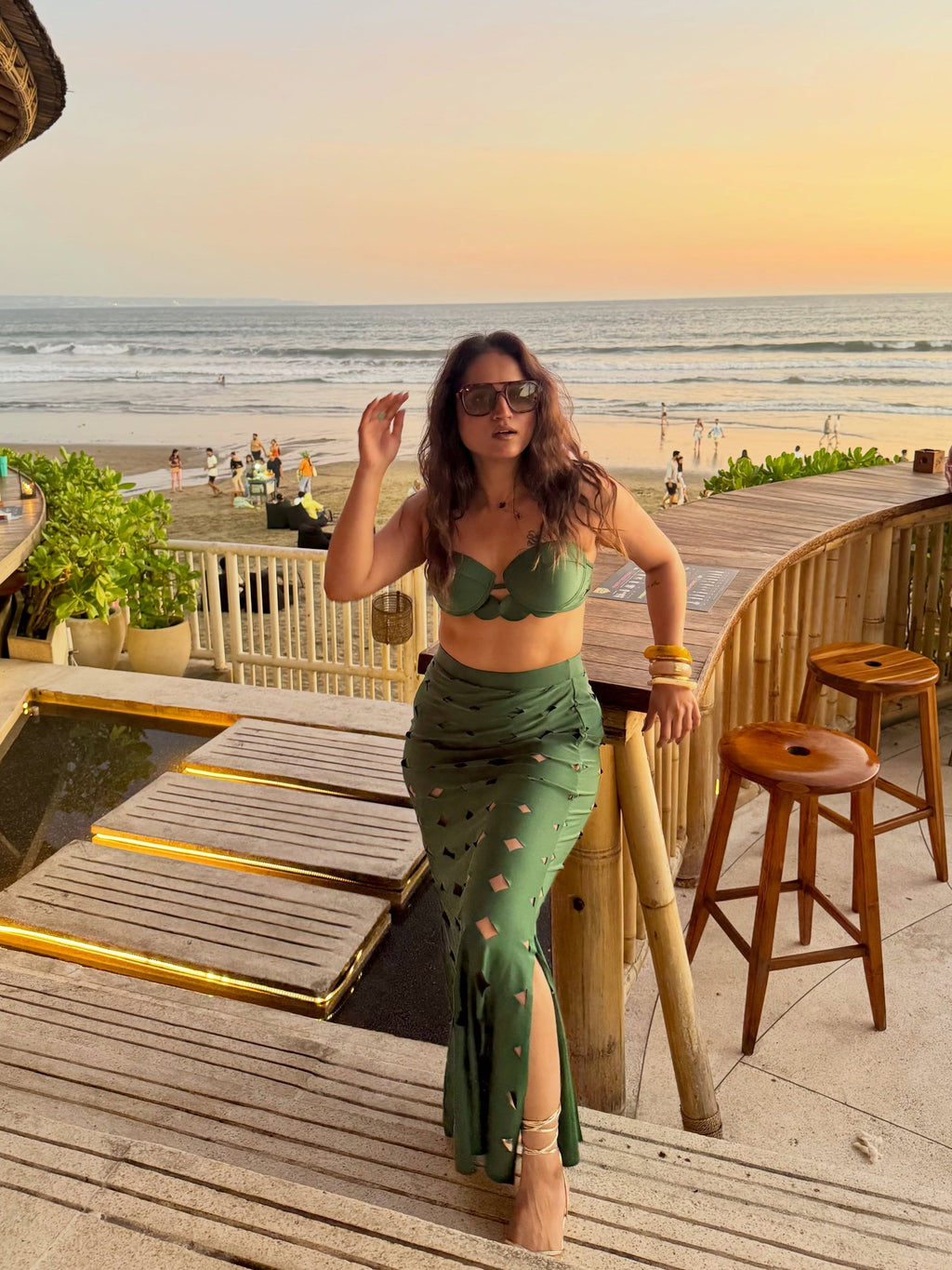 Pharıssa Romeo Bikini Top & Skirt Set
