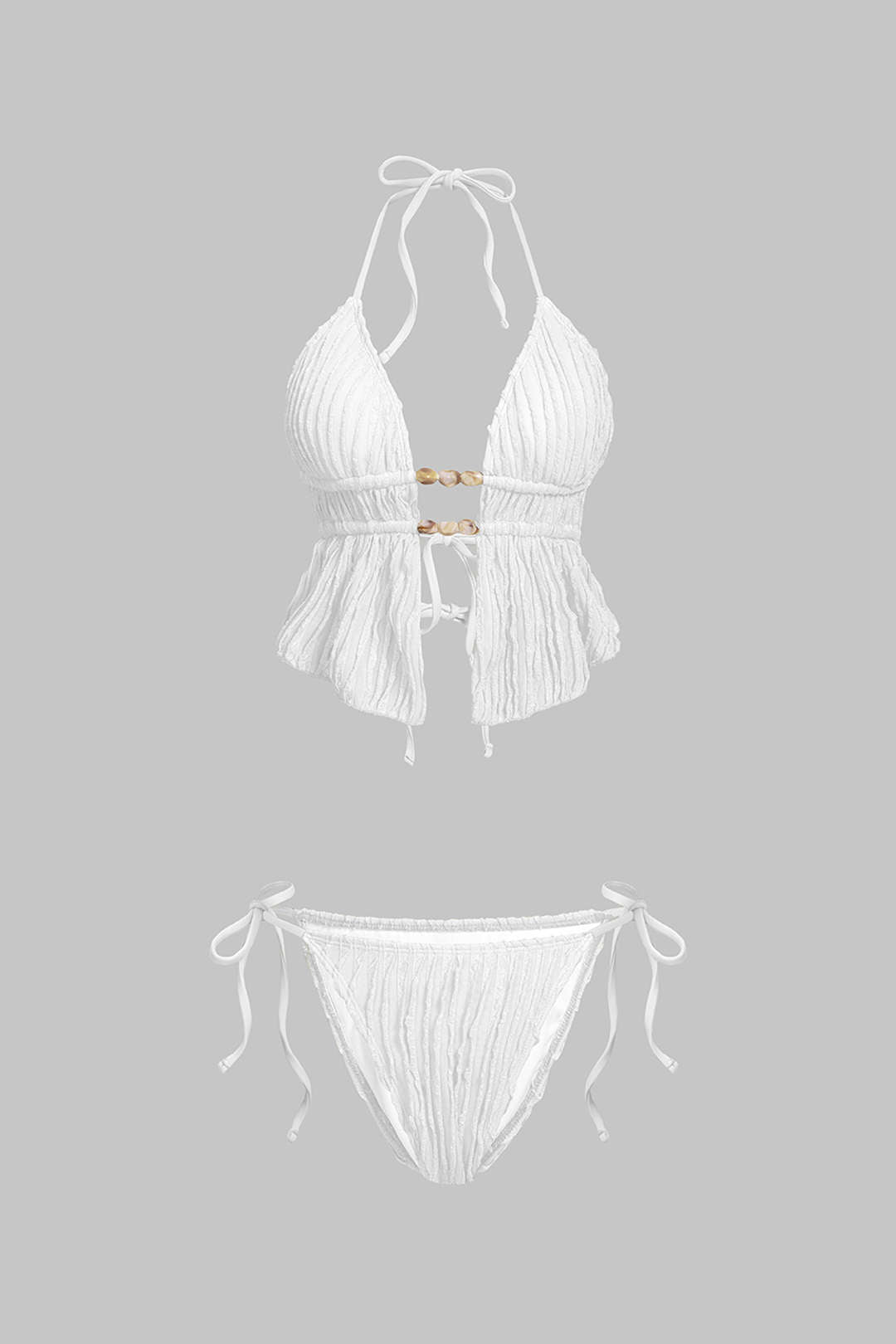 Pharıssa Halter Yaka Bağlamalı Bikini Seti