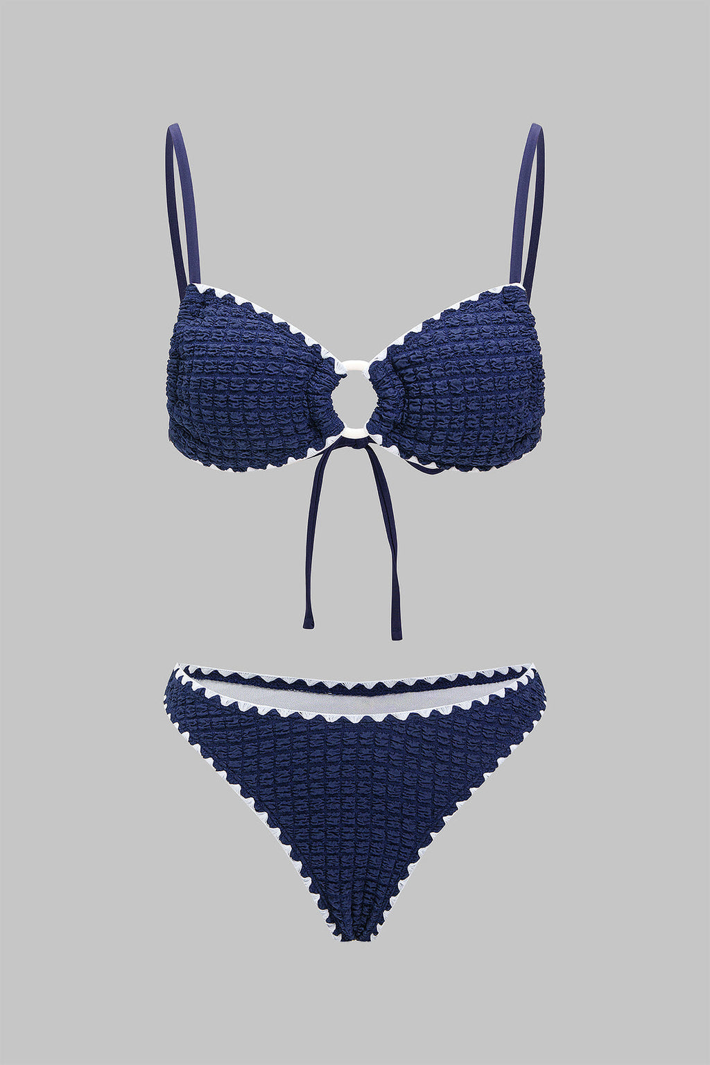 Pharıssa Dokulu Halter Yaka Bikini Takımı