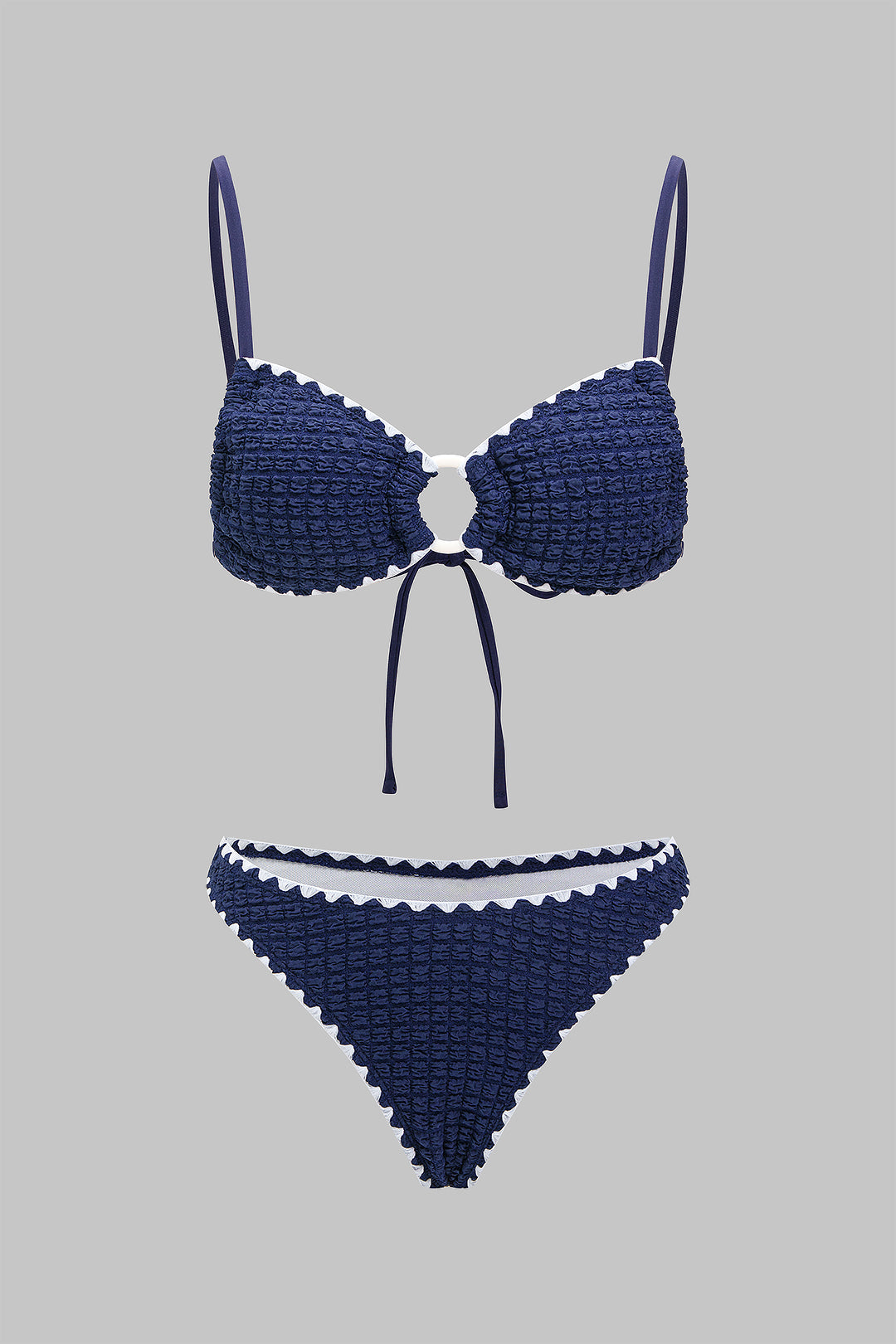 Pharıssa Dokulu Halter Yaka Bikini Takımı
