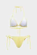 Pharıssa Büzgü İpli Boncuklu Bikini Takımı