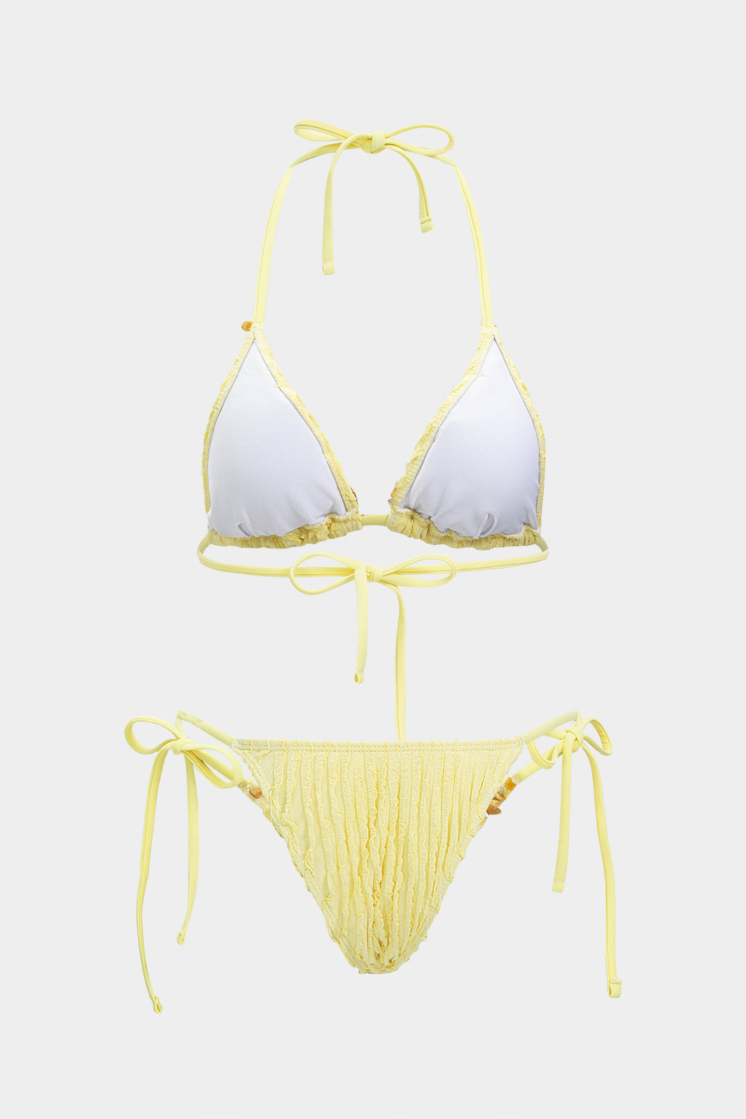 Pharıssa Drawstring Beaded Bikini Set