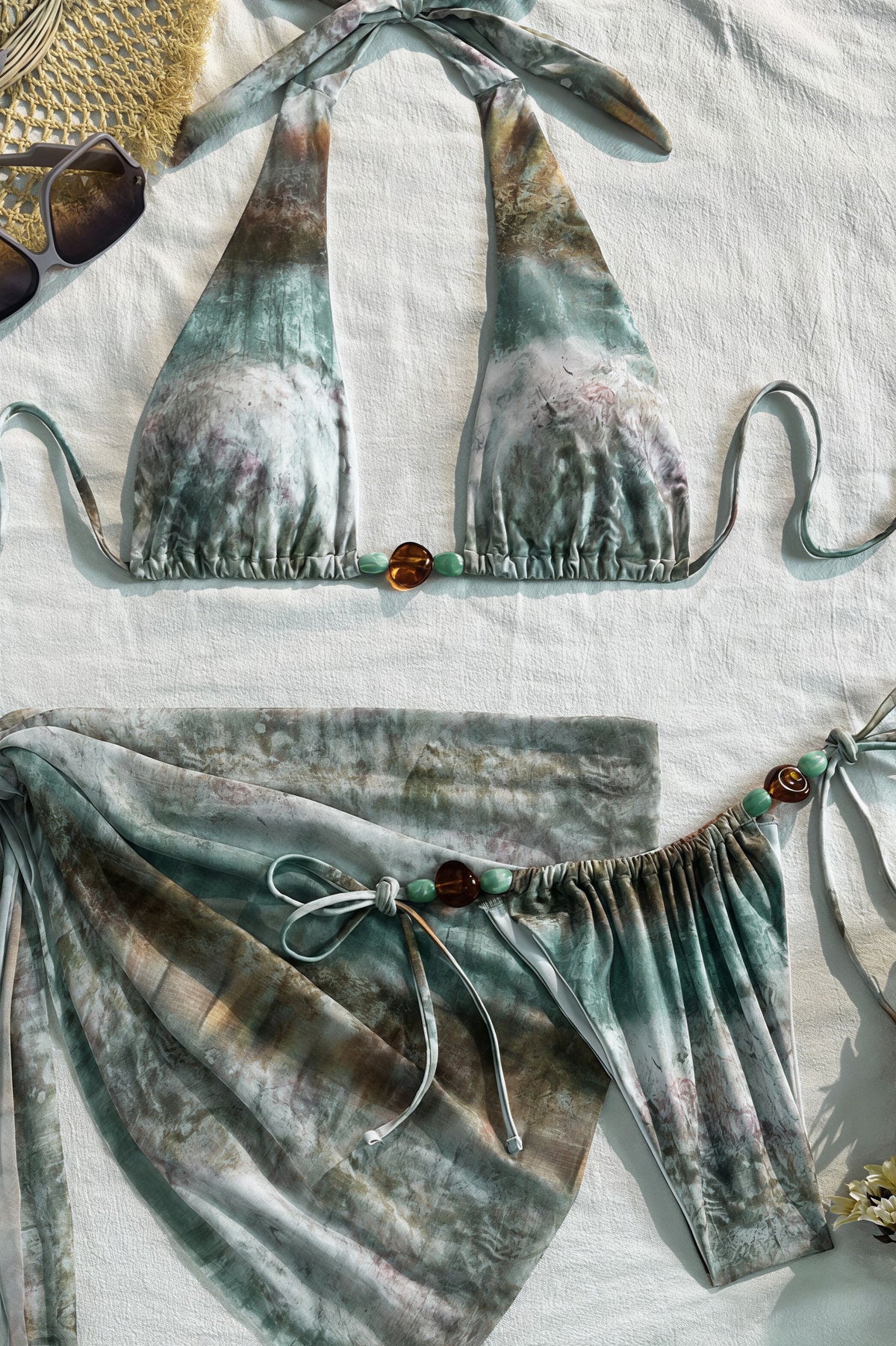 Pharıssa Batik Boncuklu Bikini Takımı