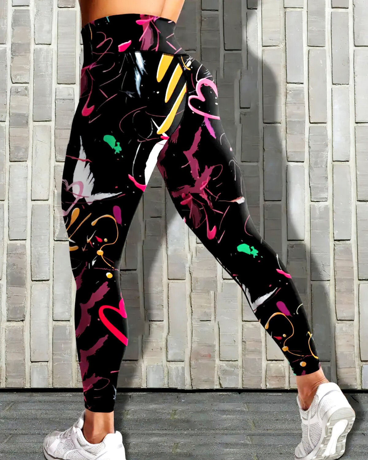 Pharıssa Abstract Love Leggings