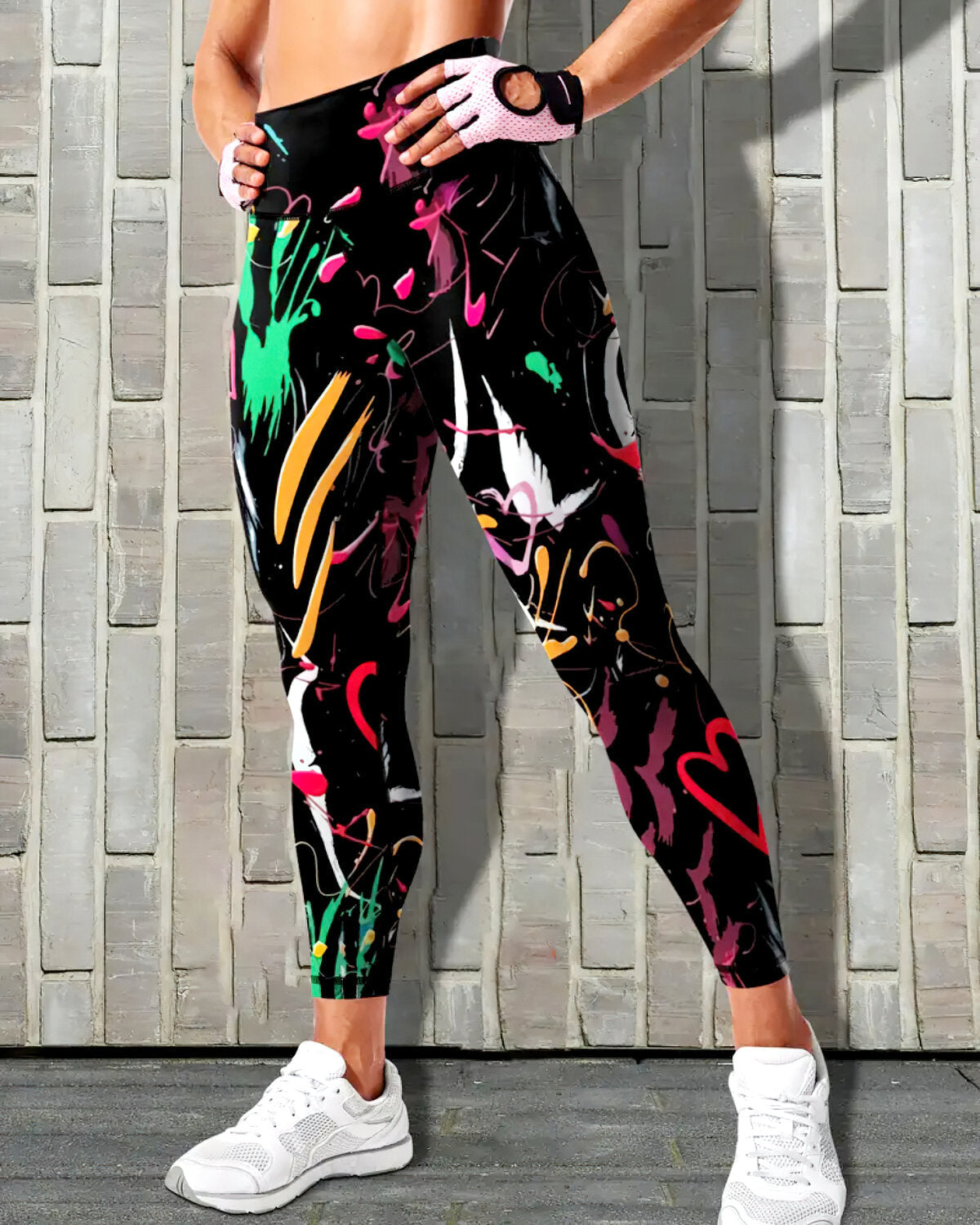 Pharıssa Abstract Love Leggings