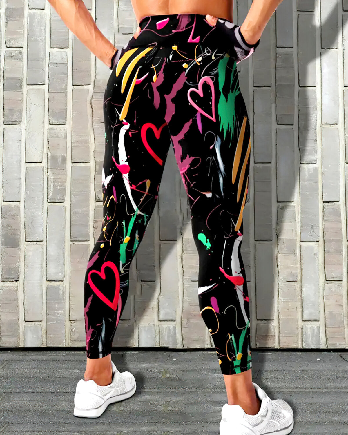 Pharıssa Abstract Love Leggings