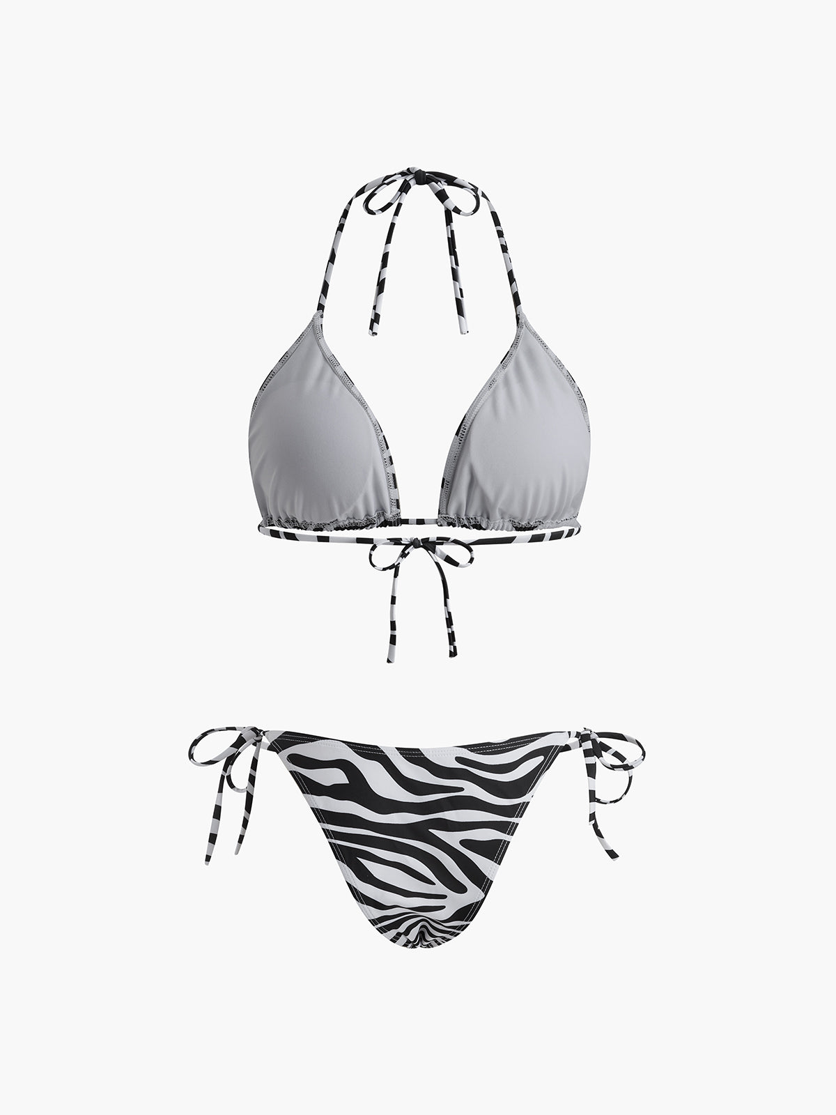 Pharıssa Zebra Çizgili Bikini