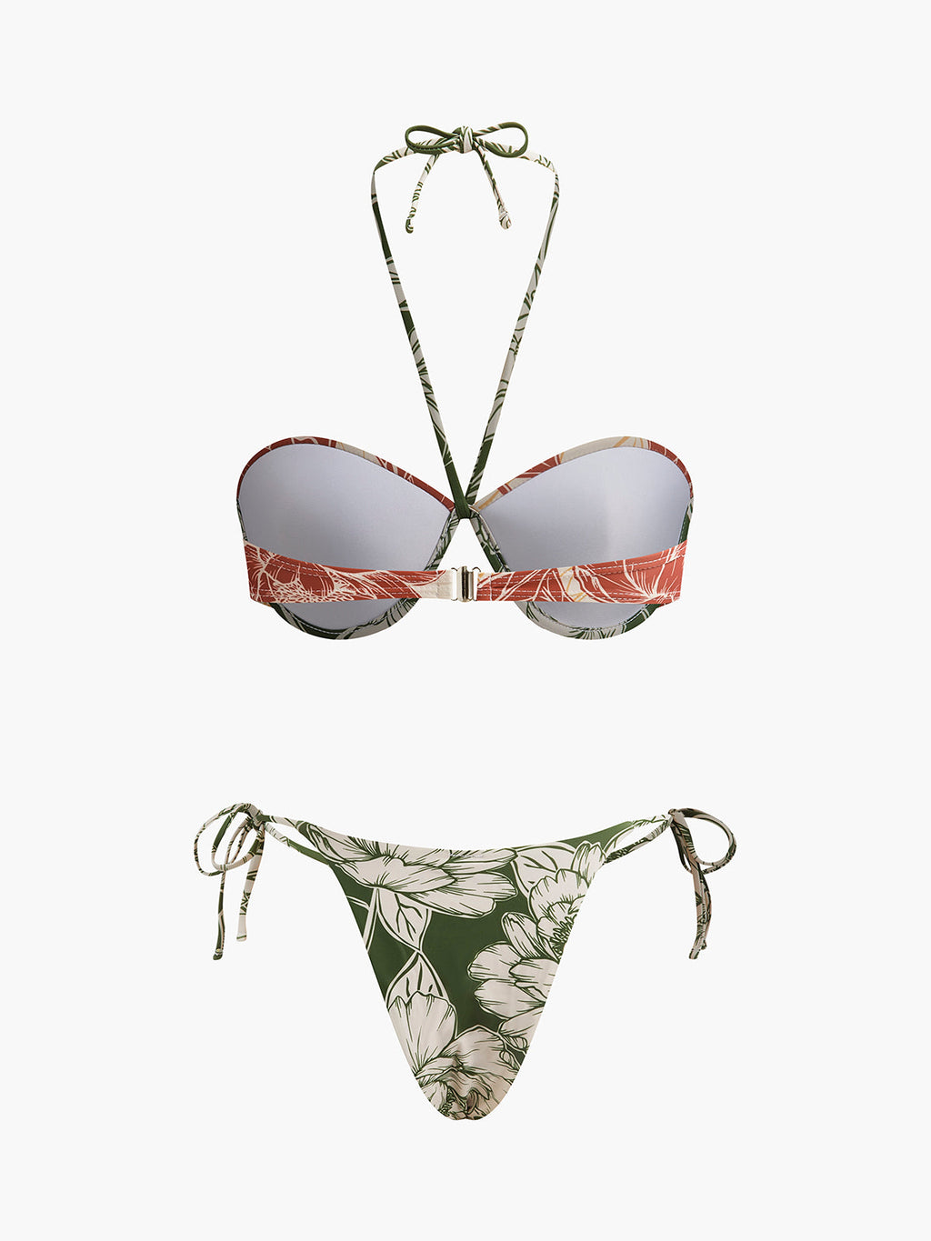 Pharıssa Çiçekli Bikini & Etek Takımı