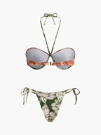 Pharıssa Çiçekli Bikini & Etek Takımı