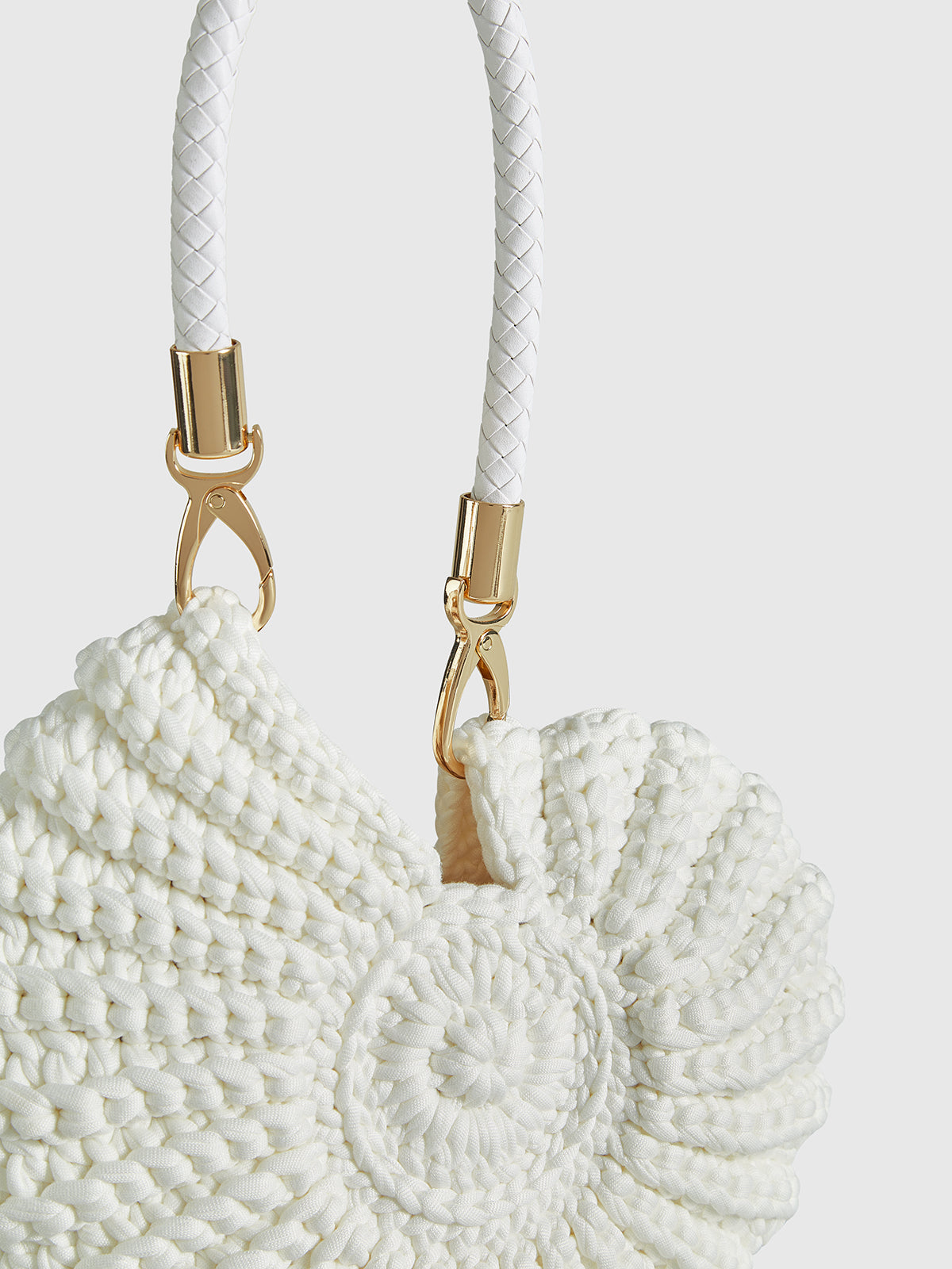 Pharıssa Crocheted Conch-Shaped Handbag