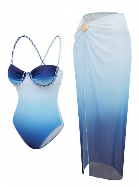 Pharıssa Bondi Swimsuit & Skirt Set