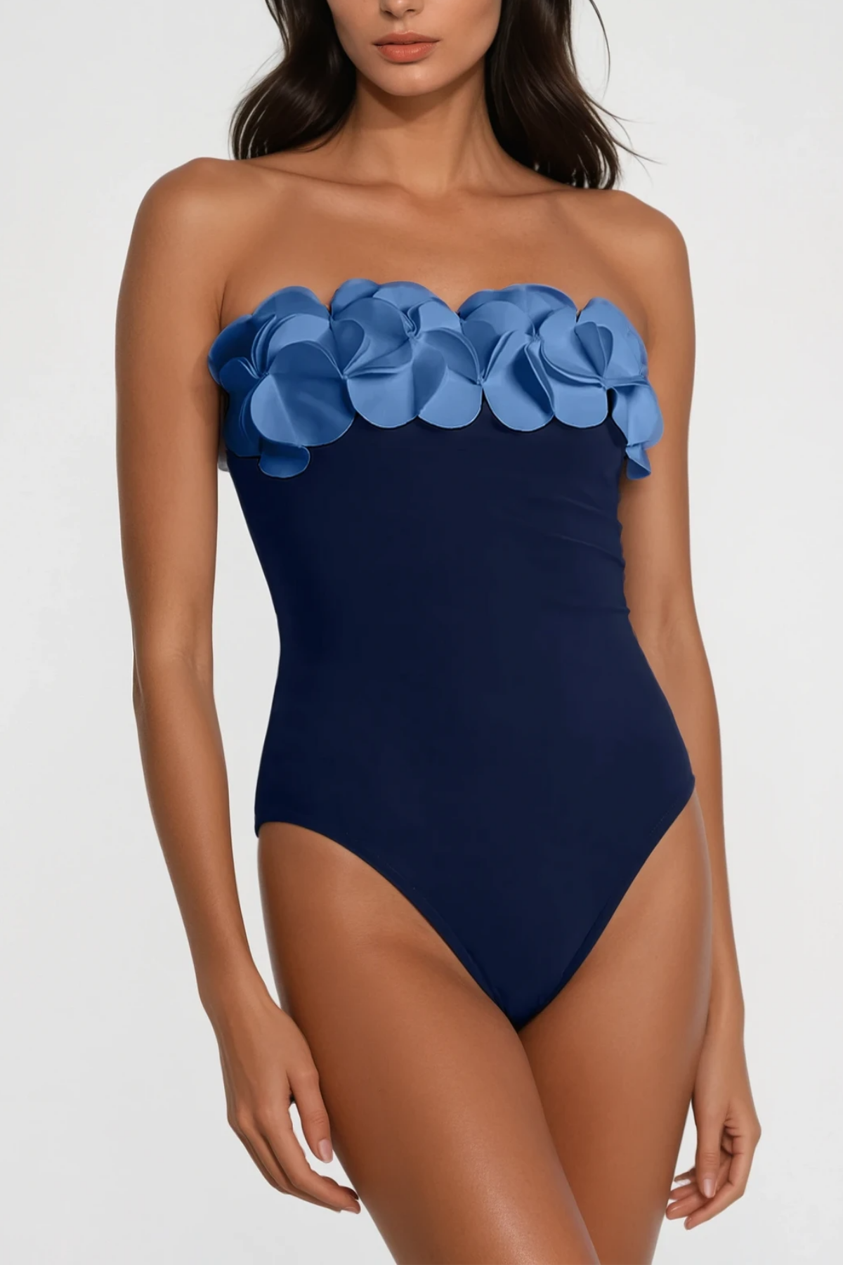 Pharıssa Camiel Flower Bodycon Mayo Pareo Takım