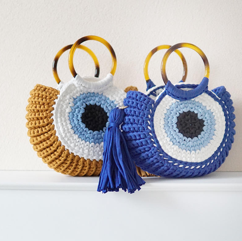 Pharıssa Blue Nazar Riviera Bag
