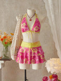 Pharıssa Felix Floral Bikini & Mini Skirt Set