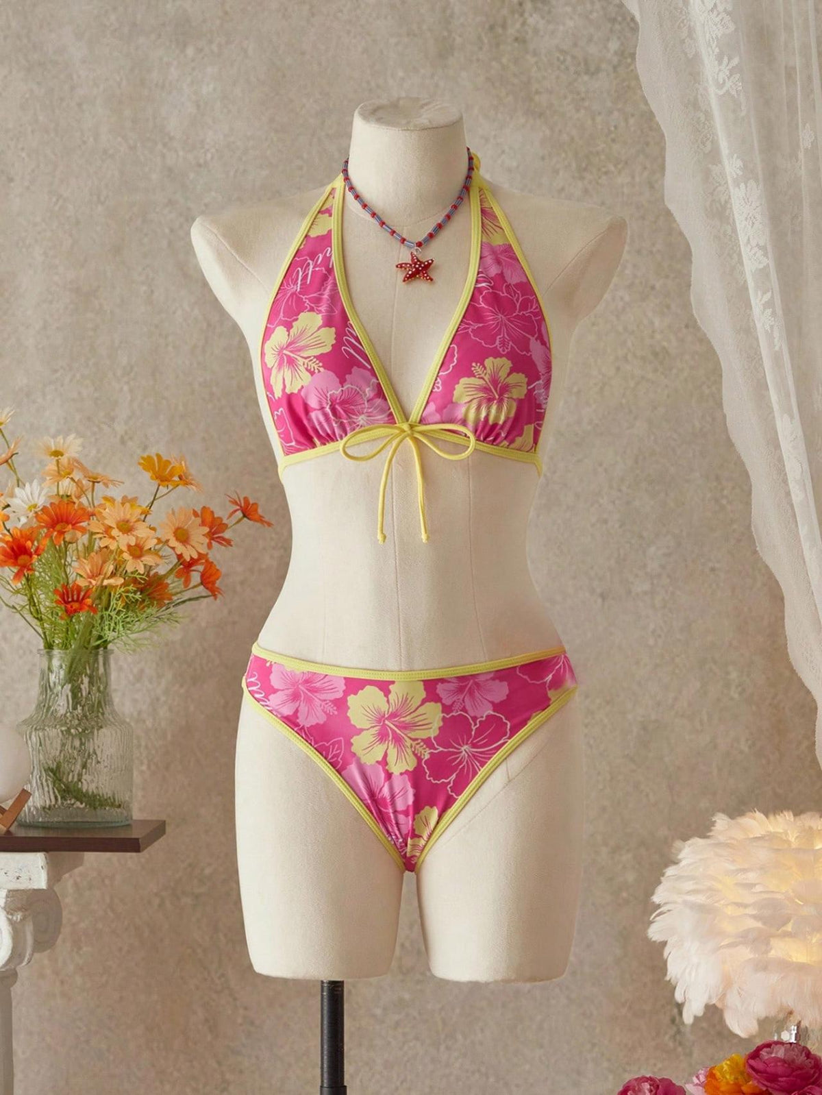 Pharıssa Felix Floral Bikini & Mini Skirt Set