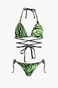 Pharıssa Zebra Desenli Bikini Takımı