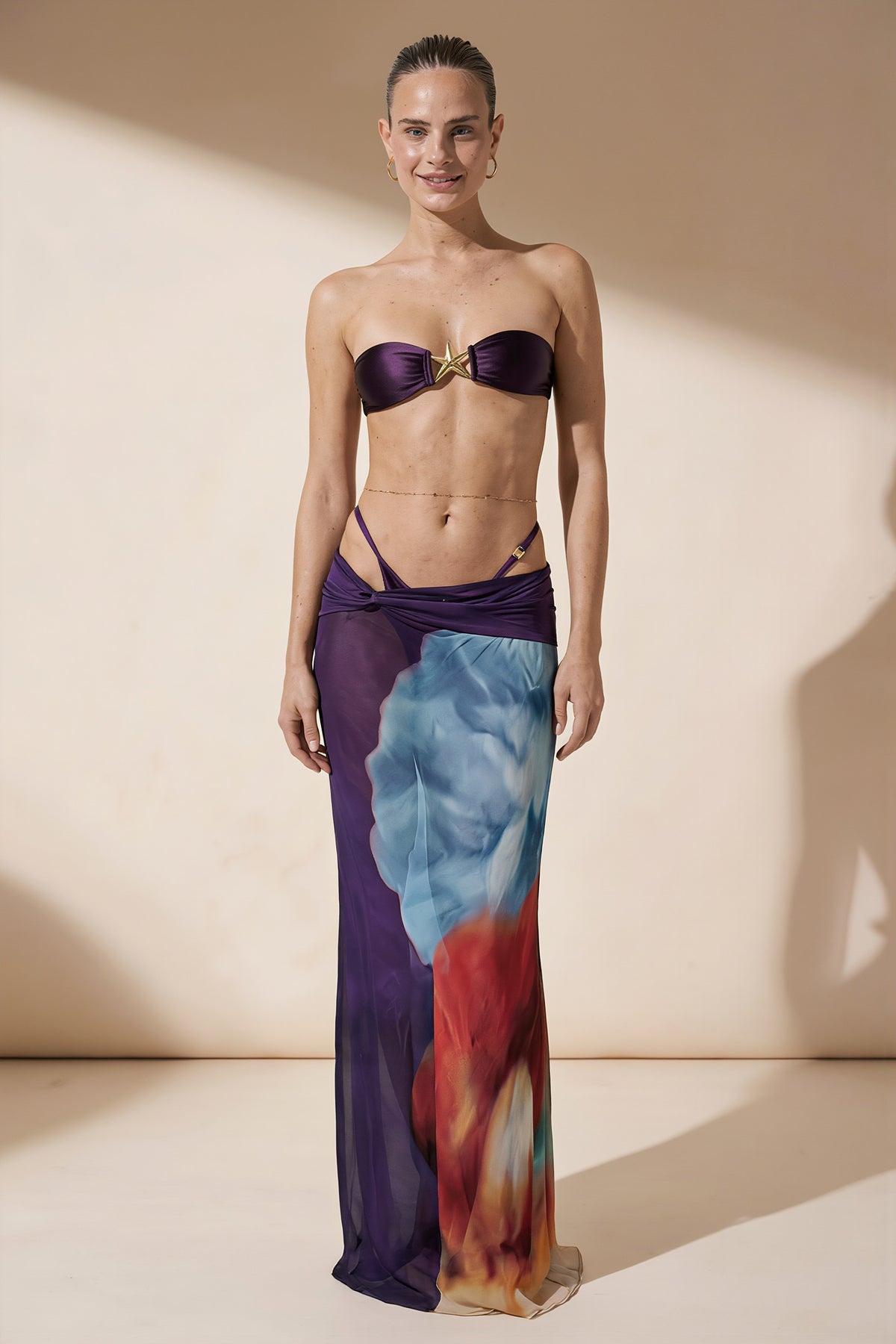 Pharıssa Straplez Bikini & Uzun Etek Takımı