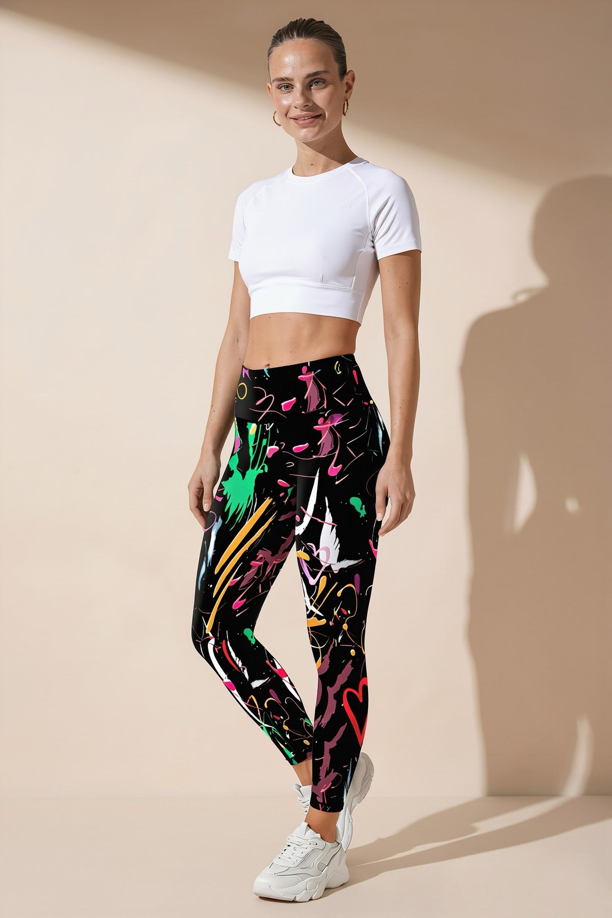 Pharıssa Abstract Love Leggings