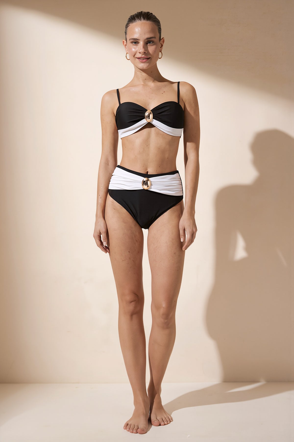 Pharıssa Siyah İnci Bikini Takımı