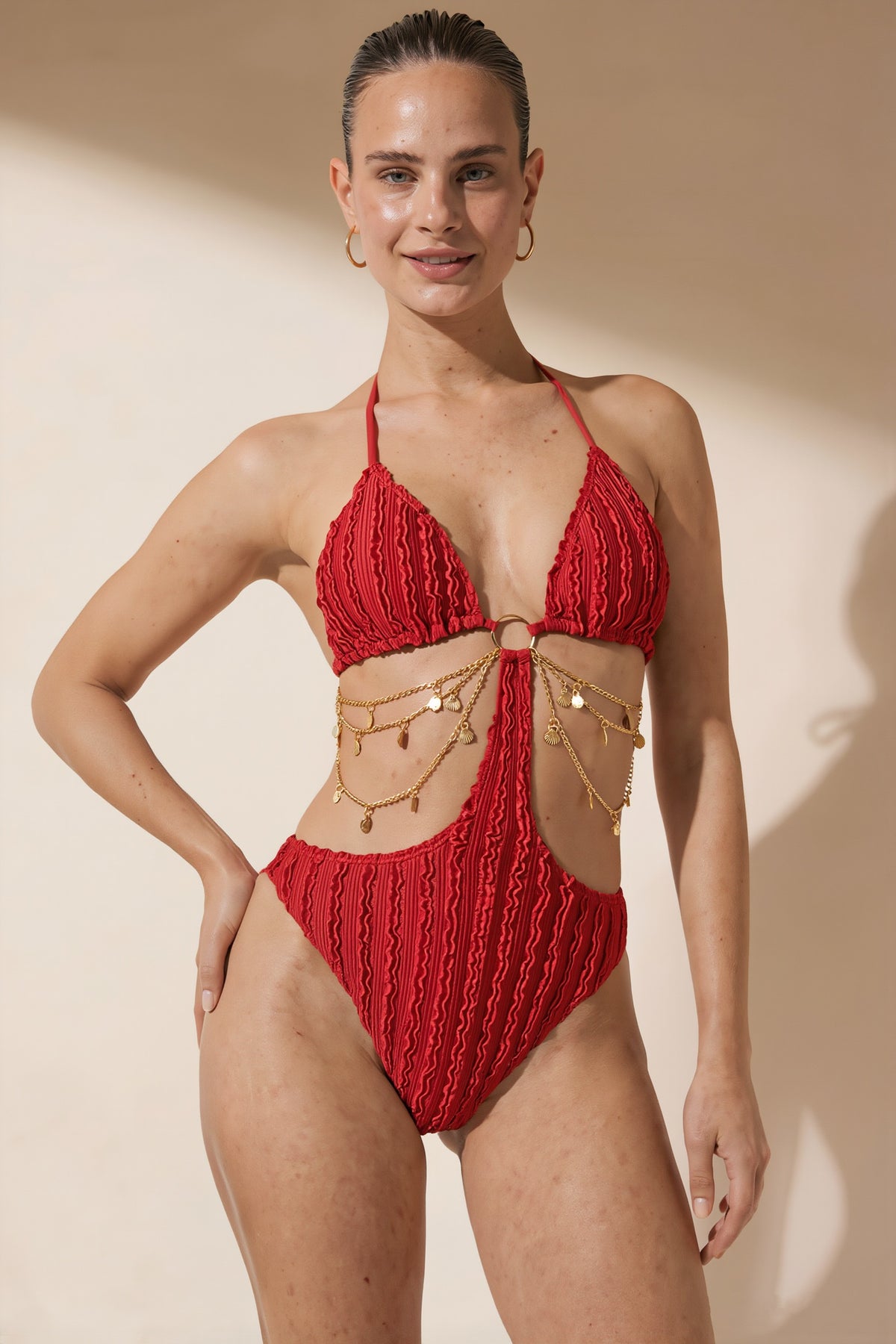 Pharıssa Golden Mirage Monokini