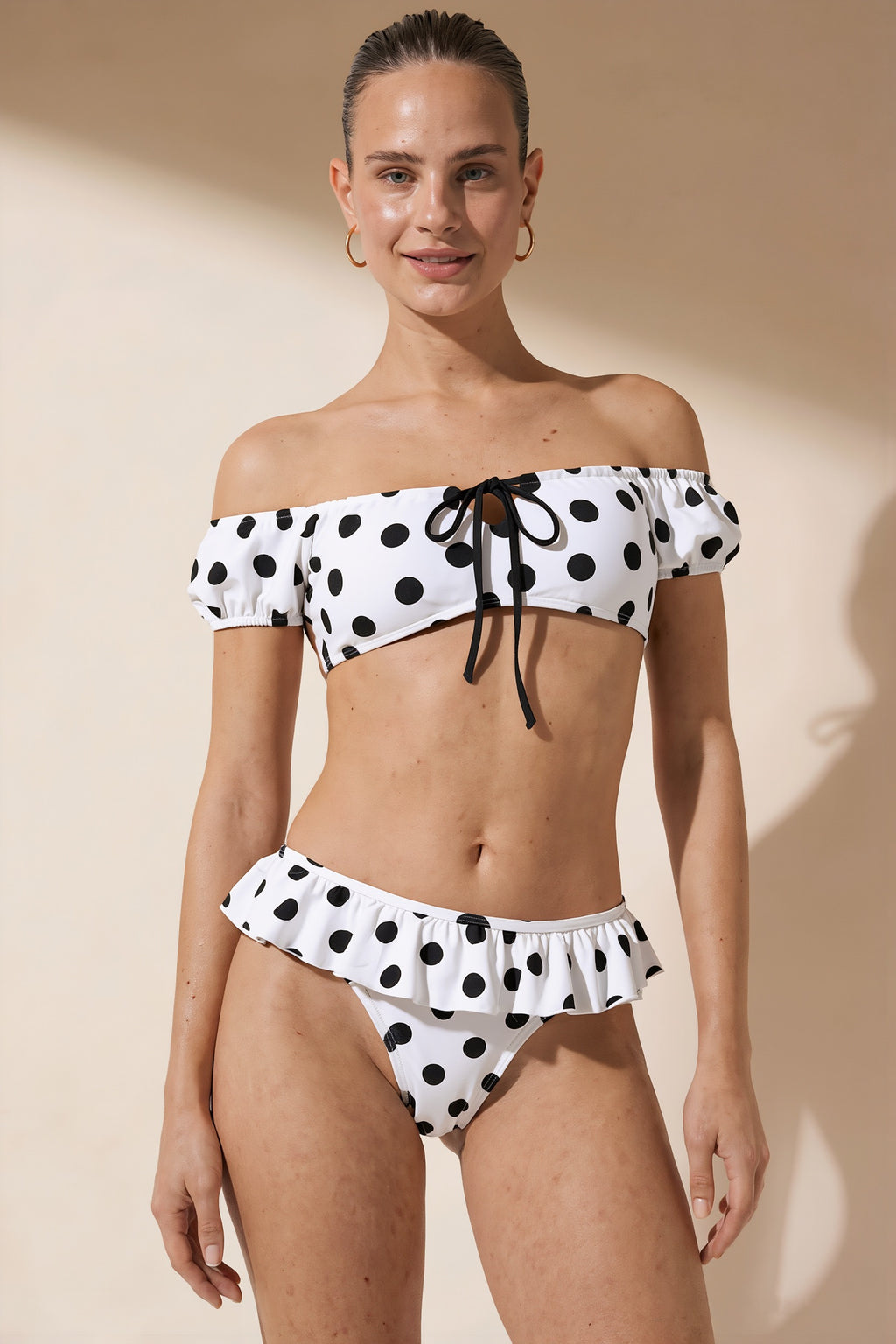 Pharıssa Retro Puantiyeli Bikini Takımı