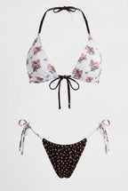 Pharıssa Desenli Halter Bikini Takımı