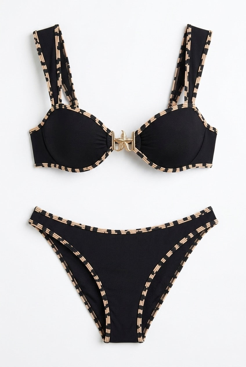 Pharıssa Leopar Patchwork Bikini Takımı