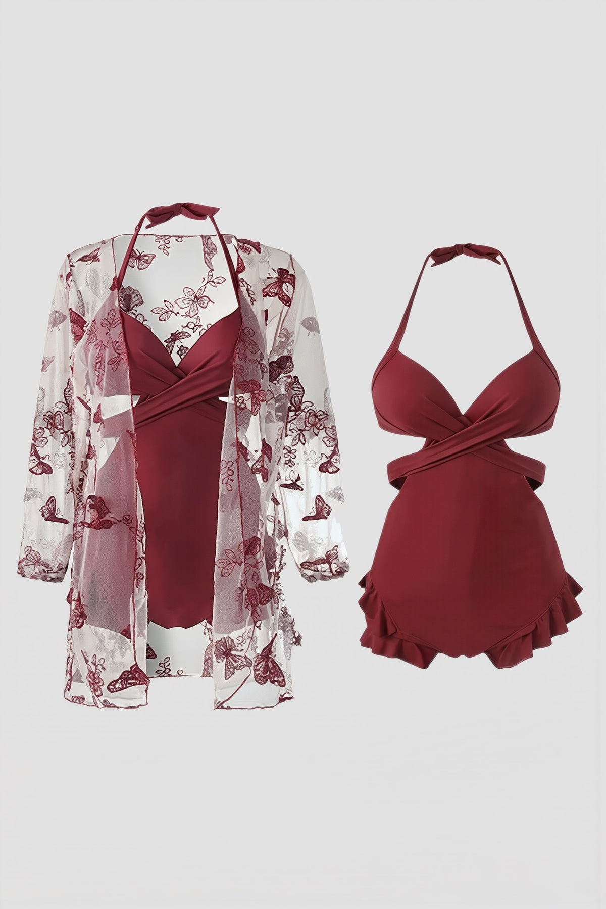 Pharıssa Pudra Monokini & Bolero Takımı