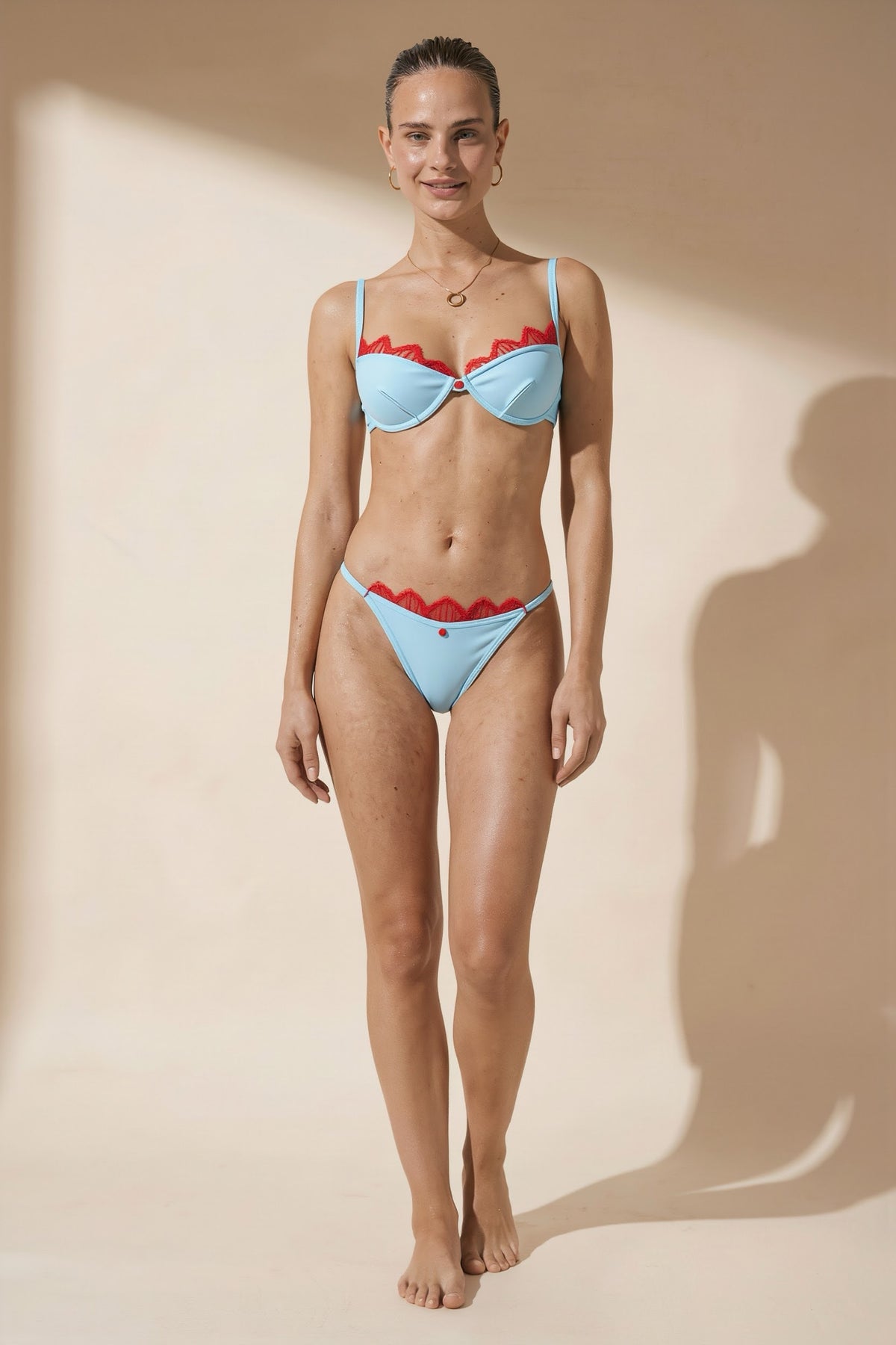 Pharıssa Dantel Biyeli Balkonet Balenli Bikini Takımı